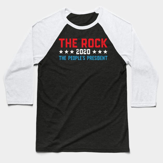 The Rock 2020: The People's President Baseball T-Shirt by zubiacreative